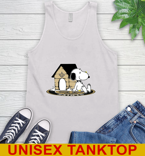 NFL Football New Orleans Saints Snoopy The Peanuts Movie Shirt Tank Top