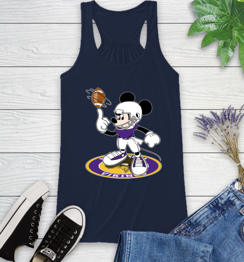 NFL Football Minnesota Vikings Cheerful Mickey Disney Shirt Racerback Tank 11