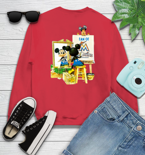 MLB Baseball Miami Marlins Mickey Drawing Shirt 111