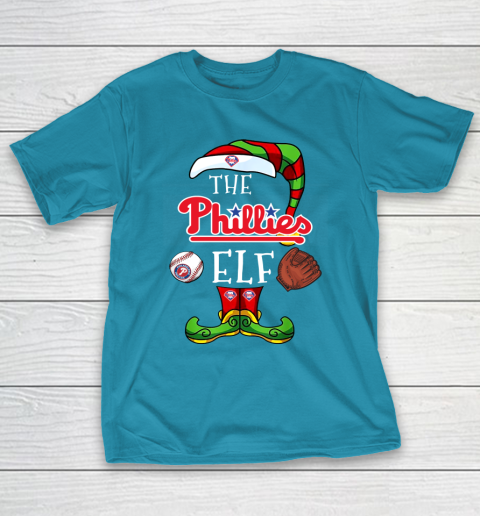 Philadelphia Phillies Christmas ELF Funny MLB T-Shirt 7
