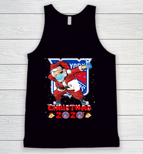 New York Rangers Funny Santa Claus Dabbing Christmas 2020 NHL Tank Top