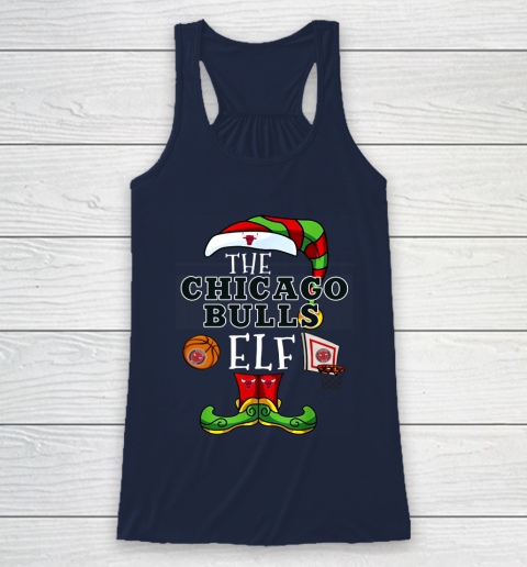 Chicago Bulls Christmas ELF Funny NBA Racerback Tank 8