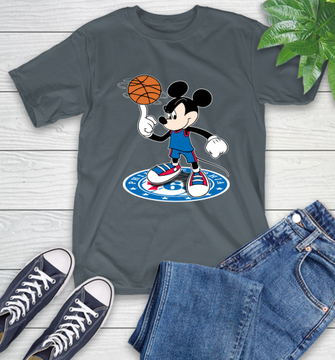 NBA Basketball Philadelphia 76ers Cheerful Mickey Disney Shirt T-Shirt 7