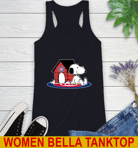 MLB Baseball Chicago Cubs Snoopy The Peanuts Movie Shirt Racerback Tank 10