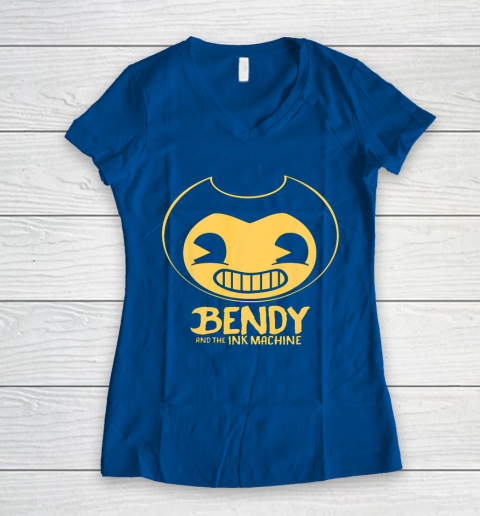 Bendy and the Ink Machine Women's V-Neck T-Shirt 7