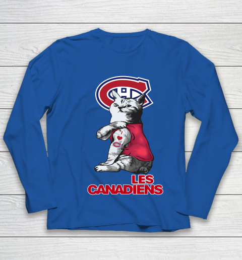 NHL My Cat Loves Montreal Canadiens Hockey Youth Long Sleeve 7