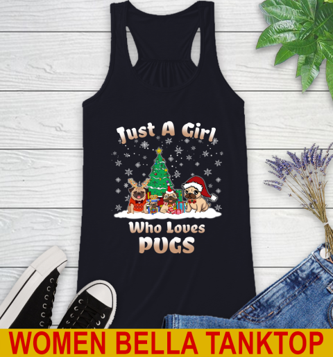 Christmas Just a girl who love pugs dog pet lover 44