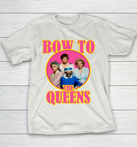 Golden Girls Tshirt Bow To The Queens Youth T-Shirt 8