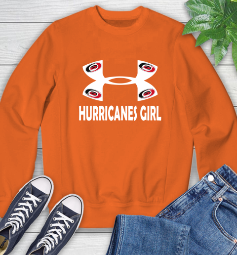 NHL Carolina Hurricanes Girl Under Armour Hockey Sports Sweatshirt 3
