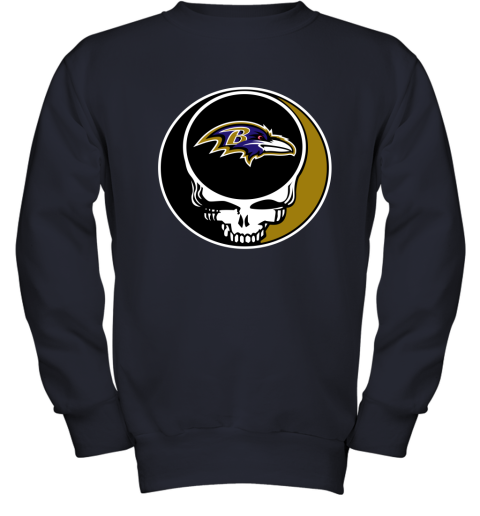 Baltimore Ravens Youth Gray Hooded Sweatshirt