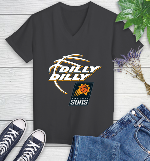 NBA Phoenix Suns Dilly Dilly Basketball Sports Women's V-Neck T-Shirt 8