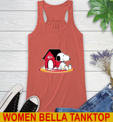 NFL Football Kansas City Chiefs Snoopy The Peanuts Movie Shirt Racerback Tank 4