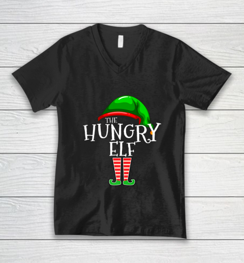 The Hungry Elf Family Matching Group Christmas Gift Funny V-Neck T-Shirt