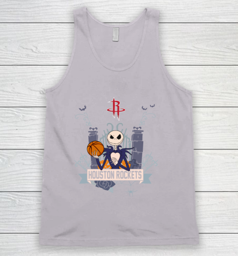NBA Houston Rockets Basketball Jack Skellington Halloween Tank Top 3