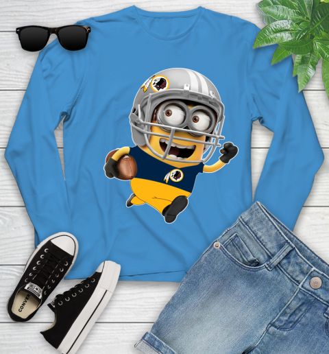 NFL Washington Redskins Minions Disney Football Sports Youth Long Sleeve 7