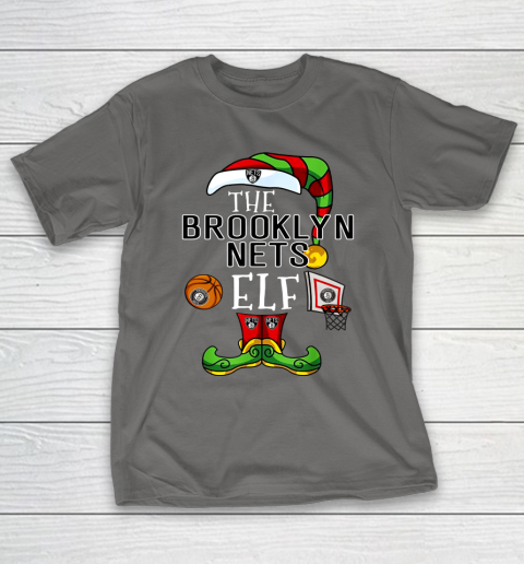 Brooklyn Nets Christmas ELF Funny NBA T-Shirt 8