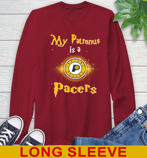 NBA Basketball Harry Potter My Patronus Is A Indiana Pacers Long Sleeve T-Shirt 9