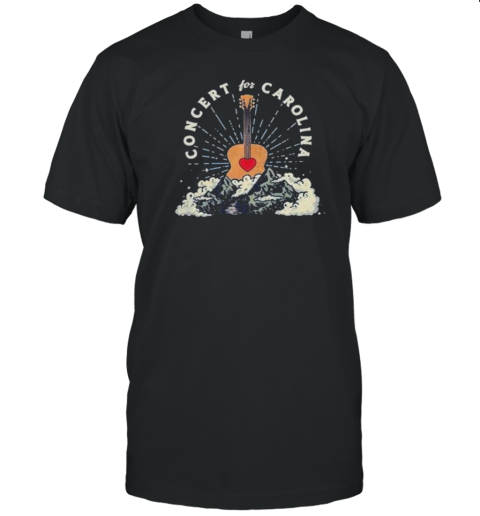 Luke Combs Concert For Carolina Guitar Mountain T-Shirt