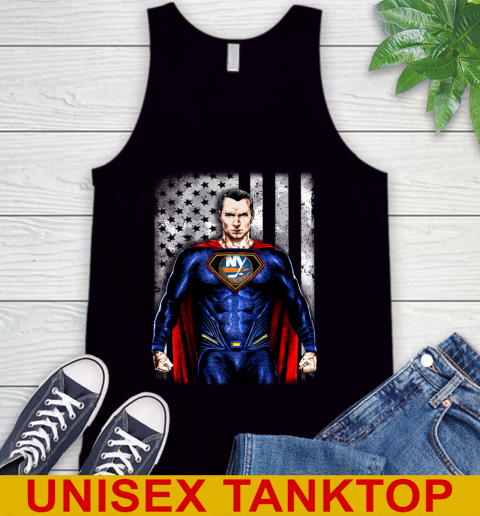 NHL Hockey New York Islanders Superman DC Shirt Tank Top