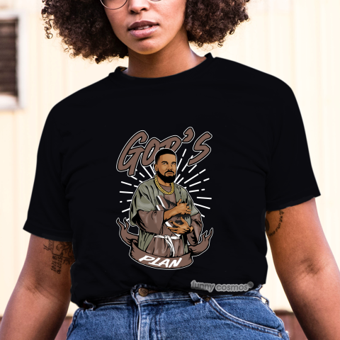 Air Jordan 1 Patina Matching Sneaker Tshirt Drake God's Plan Brown and Black Jordan Tshirt