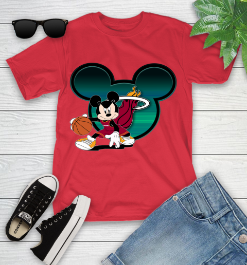 NBA Miami Heat Mickey Mouse Disney Basketball Youth T-Shirt 10