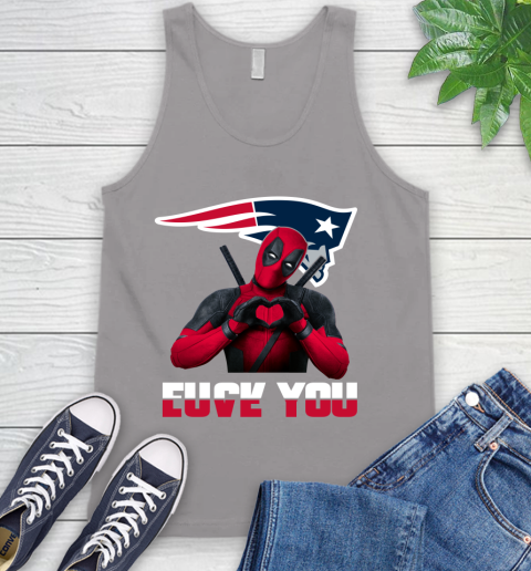 NHL New England Patriots Deadpool Love You Fuck You Football Sports Tank Top 3