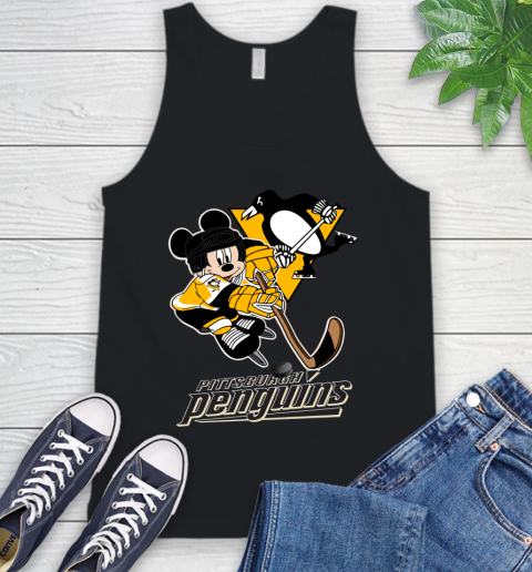 NHL Pittsburgh Penguins Mickey Mouse Disney Hockey T Shirt Tank Top 2