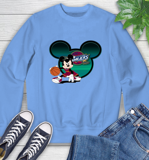 NBA Cleveland Cavaliers Mickey Mouse Disney Basketball Sweatshirt 11