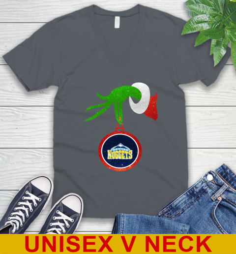 Denver Nuggets Grinch Merry Christmas NBA Basketball V-Neck T-Shirt 5