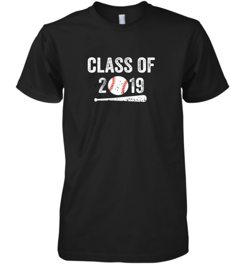 Class of 2019 Vintage Shirt Graduation Baseball Gift Senior Premium Men's T-Shirt