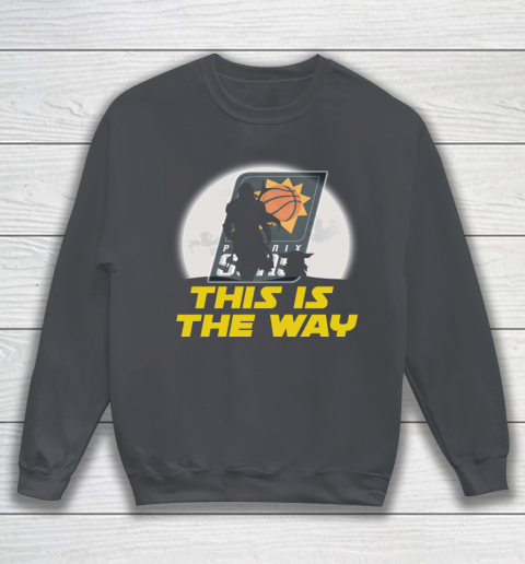Phoenix Suns NBA Basketball Star Wars Yoda And Mandalorian This Is The Way Sweatshirt 4