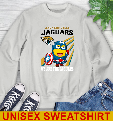 NFL Football Jacksonville Jaguars Captain America Marvel Avengers Minion Shirt Sweatshirt 5