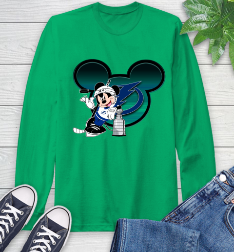 NHL Tampa Bay Lightning Stanley Cup Mickey Mouse Disney Hockey T Shirt Long Sleeve T-Shirt 7