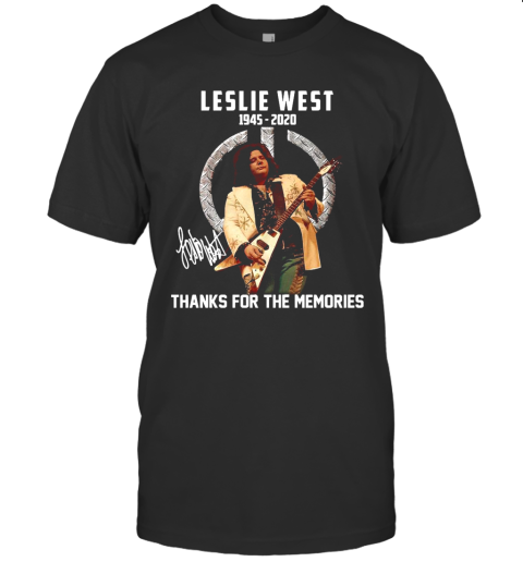 Leslie West 1945 2020 Thank You For The Memories Signature T-Shirt