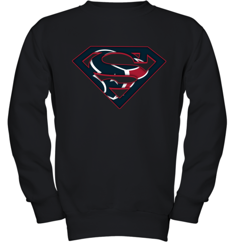 We Are Undefeatable The Houston Texans x Superman NFL Youth Sweatshirt