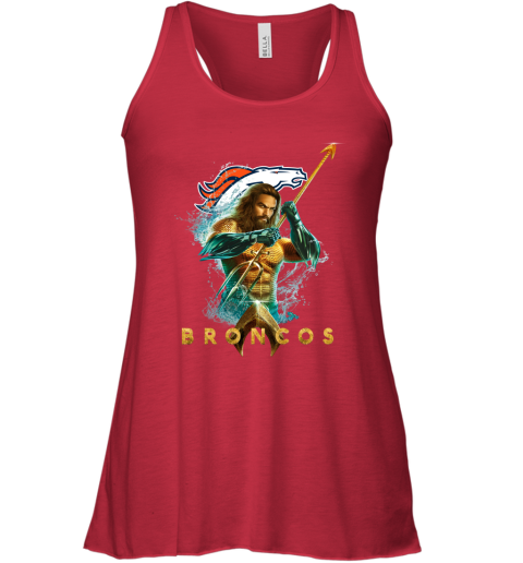 NFL Denver Broncos Aquaman DC Football Sports z7wCjwr9uOW flowy tank 32 95 151514 front red