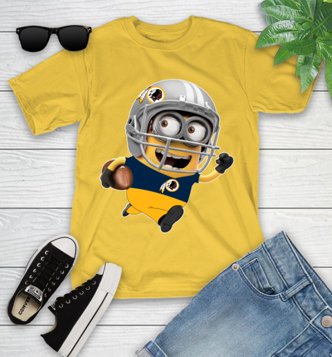 NFL Washington Redskins Minions Disney Football Sports Youth T-Shirt 8