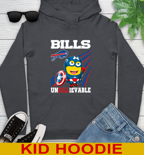 NFL Football Buffalo Bills Captain America Marvel Avengers Minion Shirt Youth Hoodie 9