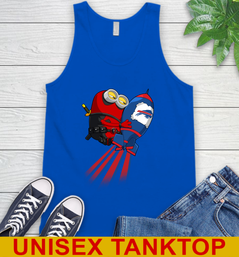 NFL Football Buffalo Bills Deadpool Minion Marvel Shirt Tank Top 4