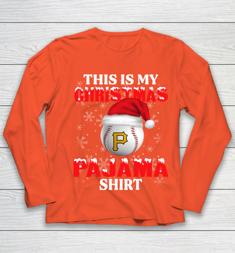 Pittsburgh Pirates This Is My Christmas Pajama Shirt MLB Youth Long Sleeve 3