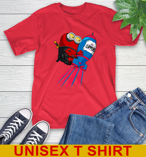 NBA Basketball LA Clippers Deadpool Minion Marvel Shirt T-Shirt 12