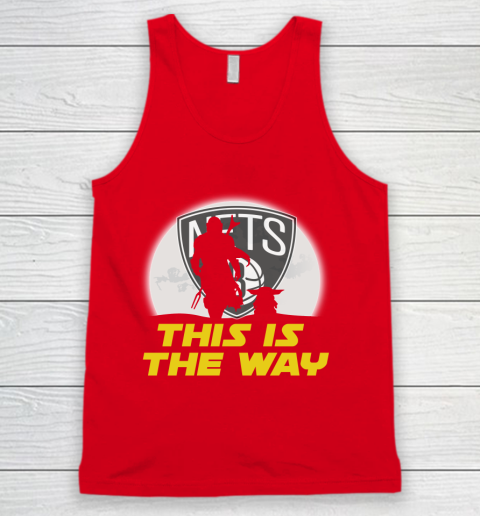 Brooklyn Nets NBA Basketball Star Wars Yoda And Mandalorian This Is The Way Tank Top 5