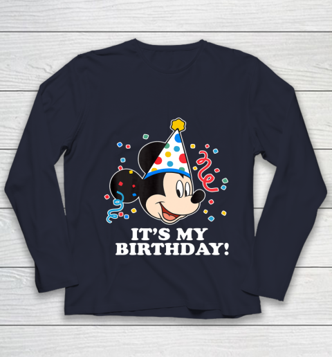 Disney Mickey Mouse Its My Birthday Youth Long Sleeve 2