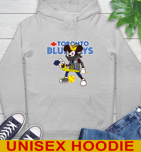 Toronto Blue Jays MLB Baseball Mickey Peace Sign Sports Hoodie 6