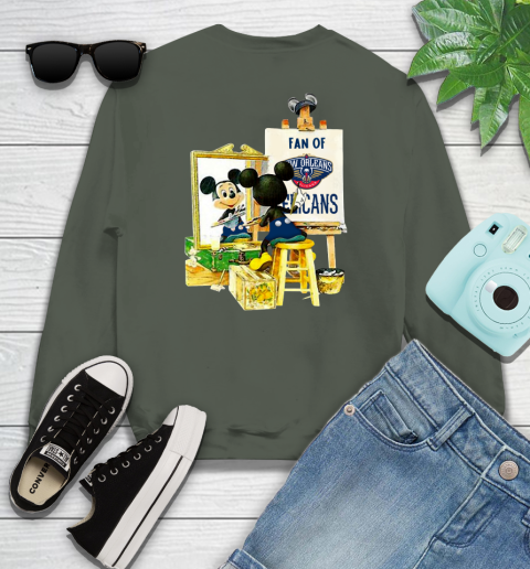 NBA Basketball New Orleans Pelicans Mickey Drawing Shirt 112