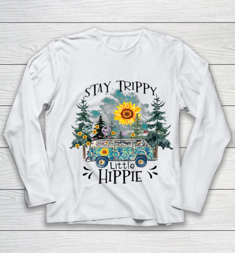 Womans Stay Trippy Little Hippie Shirt Hippy Camping Gift Youth Long Sleeve