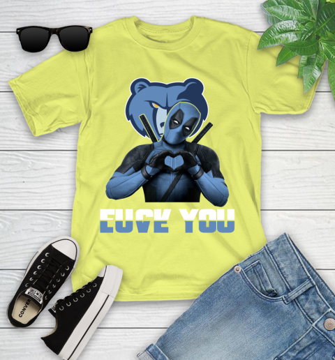 NBA Memphis Grizzlies Deadpool Love You Fuck You Basketball Sports Youth T-Shirt 10