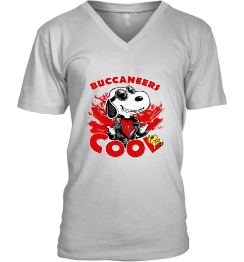 7z3k tampa bay buccaneers snoopy joe cool were awesome shirt v neck unisex 8 front white