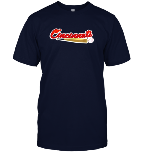 gl9s vintage cincinnati baseball shirt reds ohio baseball jersey t shirt 60 front navy
