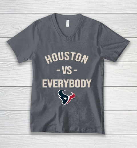 Houston Texans Vs Everybody V-Neck T-Shirt 4